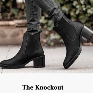 NEW Thursday Knockout black leather boot
